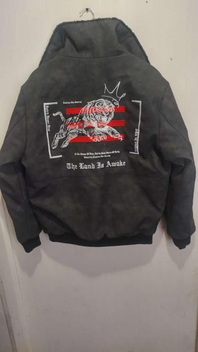 leather jacket Large size - Thumbnail 3