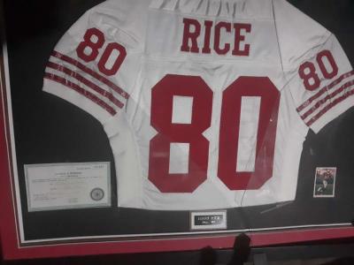 sighned  authenticated jerry rice jersey - Clarinda, Iowa