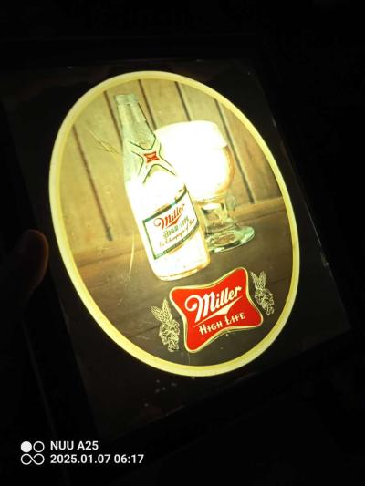 vintage light beer signs - Grimes, Iowa