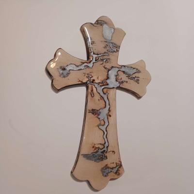 Lichtenburg Art Wall Mounted Wall Hanging Cross Crucifix Epo - Thumbnail 2