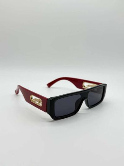 Red Cartier Cheetah Sunglasses - Thumbnail 4