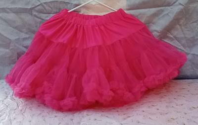 4 to 5yrs Hot Pink TuTu Pettiskirt EUC Button Cinchers - Thumbnail 3