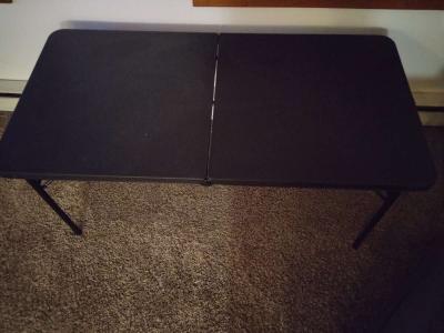 Black Folding Table