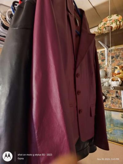 Chadwick purple leather jacket - Thumbnail 3