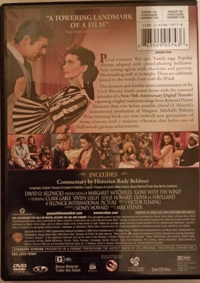Gone With the Wind DVD - Thumbnail 2