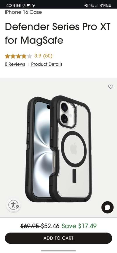 OtterBox Defender Series Pro XT Clear Case For iPhone 16 - Thumbnail 5