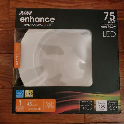 2 Pack Of 75 Watt Soft White Replacement Flush Recessed Ceil - Thumbnail 2