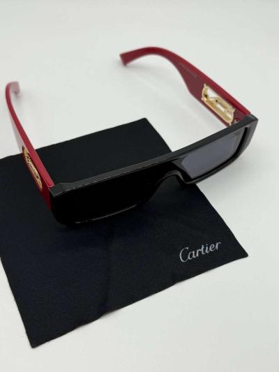 Red Cartier Cheetah Sunglasses - Thumbnail 3