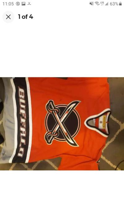 authentic buffalo sabres vintage butterknife Jersey rare - Thumbnail 3