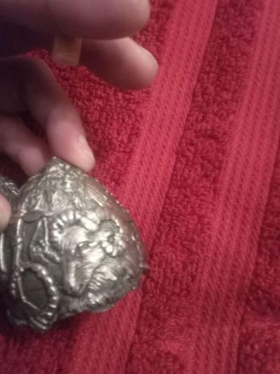 antique silver egg with horoscope signs - Thumbnail 3
