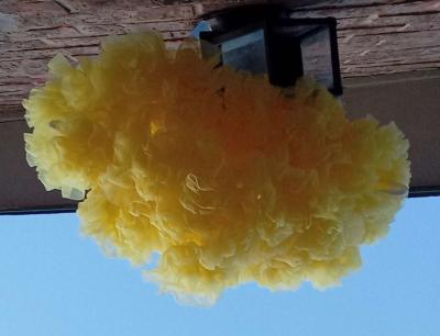 0 to 1yrs Yellow TuTu Pettiskirt EUC Bow Cinches Waist - Thumbnail 5