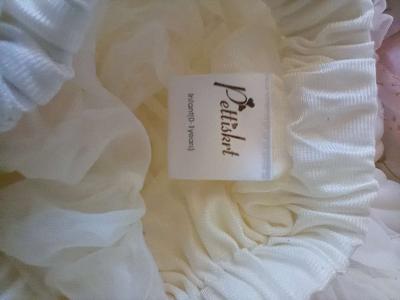 0 to 1yrs Ivory TuTu Pettiskirt EUC Bow Cinches Waist - Thumbnail 6