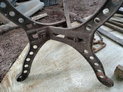 old hot water heater stand - Thumbnail 3