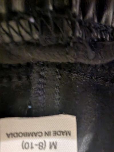 Black Faux Leather Skinny Pants - Thumbnail 3