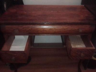 antique wooden office desk - Thumbnail 3
