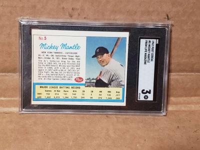 1962 Post Cereal Mickey Mantle 5 Hand CutAd back Life Magazi - San Antonio, Texas