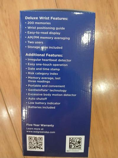 deluxe Wrist Blood Pressure Monitor - Thumbnail 2