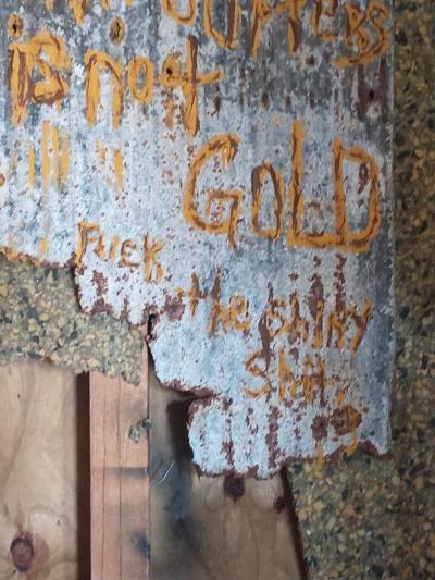 Tin roof Sign from 1930s