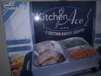 tres set de charolas para mantener la comida caliente - Thumbnail 2