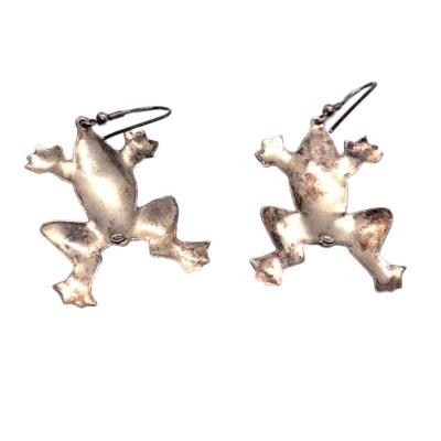 Sterling Silver Callipso Frog Earrings - Thumbnail 3