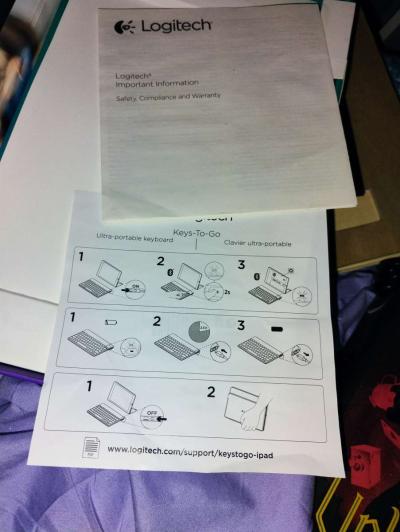 Logitech KeystoGo 92000698 Ultra Portable Bluetooth keyboard - Thumbnail 2