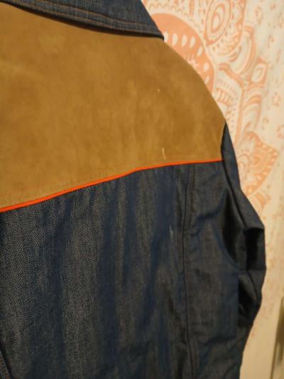 1970s Mens Vintage Ski Levis XL Denim Snap Button Jean - Thumbnail 6