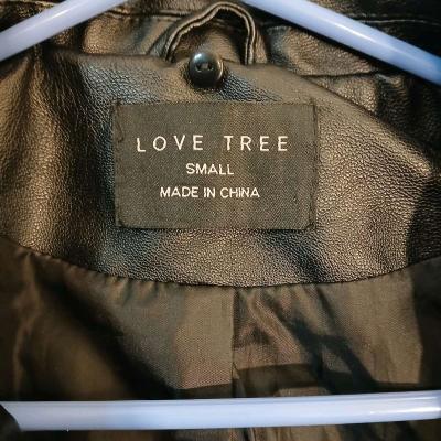 Love Tree Black Leather Jacket for Women Size S - Thumbnail 3