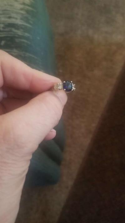Blue Sapphire Ring - Thumbnail 6