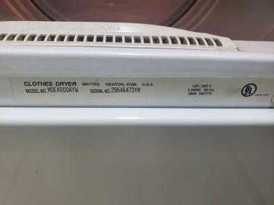 Maytag  Neptune Dryer  Model MDE4000AYW 27W x 28D x 43H - Thumbnail 5