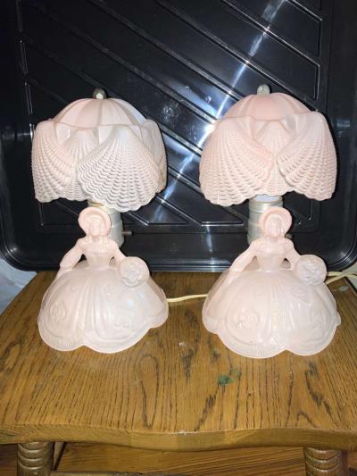 vintage boudoir lamps - Thumbnail 2