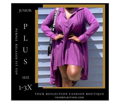 PLUS SIZE Relaxed Fit Top - Thumbnail 5