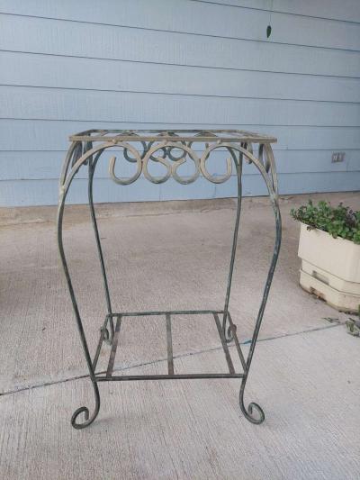Antique French Victorian Gilt Wire Garden Plant Stands - Austin, Texas
