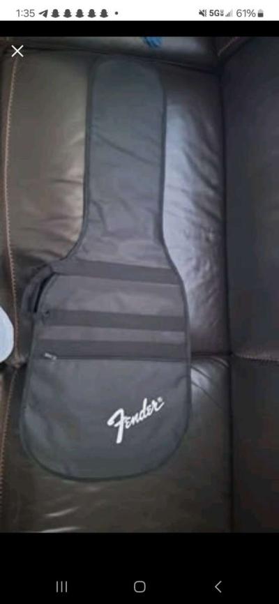 Black Electric guitar fender squier stratocaster - Thumbnail 4