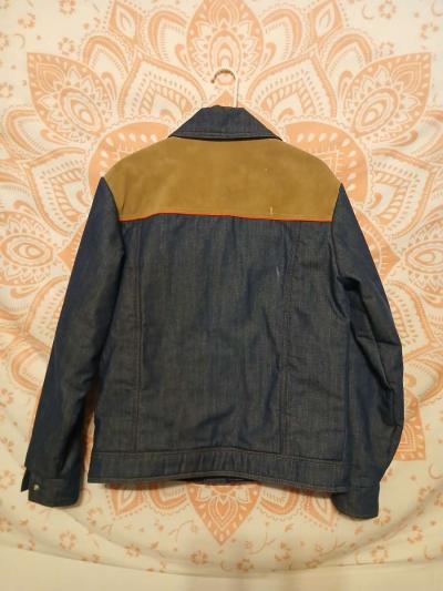 1970s Mens Vintage Ski Levis XL Denim Snap Button Jean - Thumbnail 5