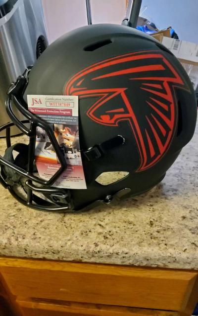 Michael Vick autographed replica Falcons Full Sized Helmet w