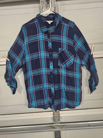 time and tru womens dress shirt - Thumbnail 5