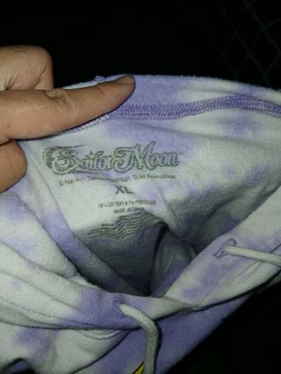 Sailor Moon Naoko Takeuchi Tie Dye Hoodie Sweatshirt Size XL - Thumbnail 3