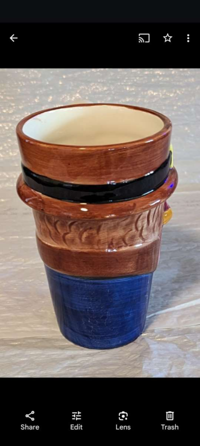 Rare Vintage Thanksgiving WCL Ceramic Turkey Mug - Thumbnail 3