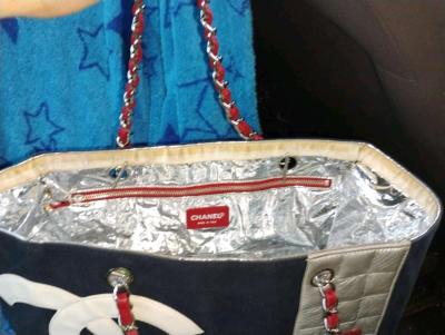 AUTHENTIC CHANEL NO 5 CHOCO BAR TOTE BAG - Thumbnail 3