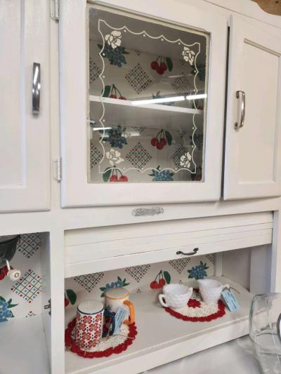 Antique Hoosier Cabinet Refinished - Thumbnail 3