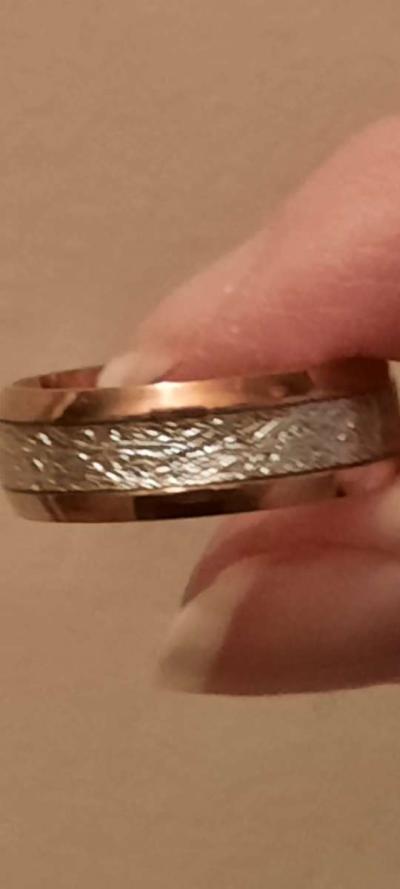 mens meteorite ring - Thumbnail 5