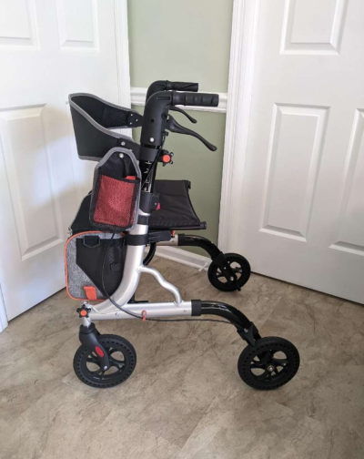 All terrain Rollator Walker Foldable Seat Light - Thumbnail 3