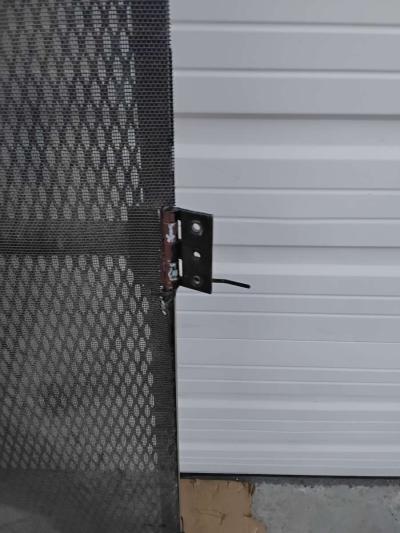 Well Made All Steel Screen Door for Man Door Like New - Thumbnail 5