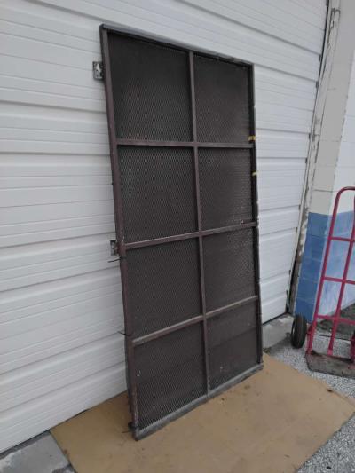 Well Made All Steel Screen Door for Man Door Like New - Thumbnail 3