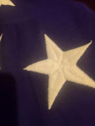 LARGE AMERICAN FLAG 9 foot by 5 foot ALL COTTON - Thumbnail 2