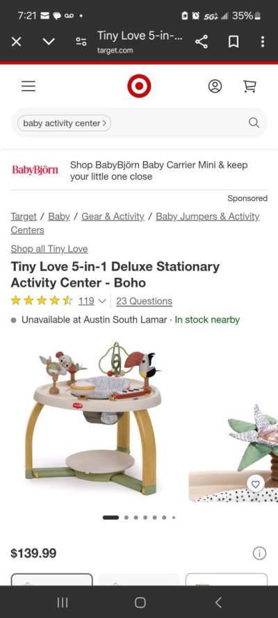 Tiny Love 5in1 Deluxe Stationary Activity Center - Thumbnail 2