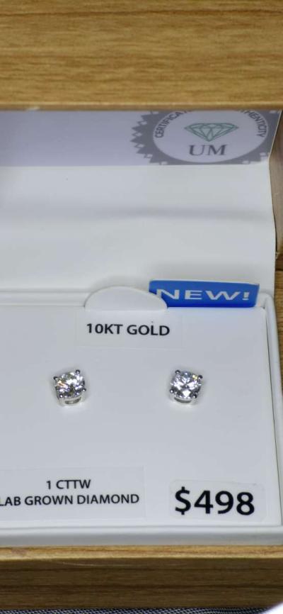 Diamond Earrings in gold - Thumbnail 2