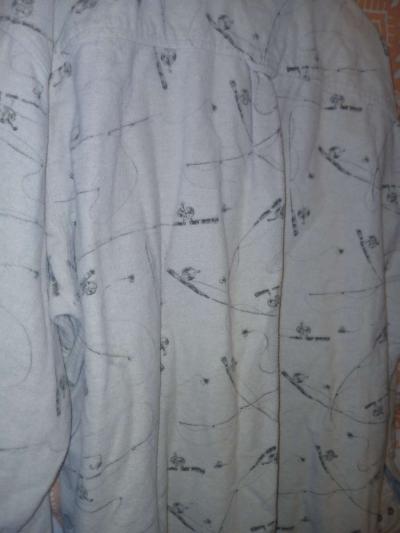 Mens XL Vintage Woolrich Fishing Rod Button Down Fleece Top - Thumbnail 5