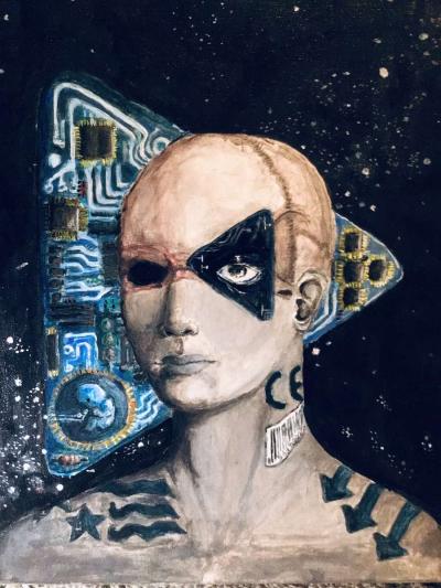 Original acrylic painting 14x11