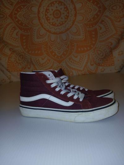 Vans Shoes Womens 75 Sk8Hi Old Skool High Top Sneakers - Thumbnail 4